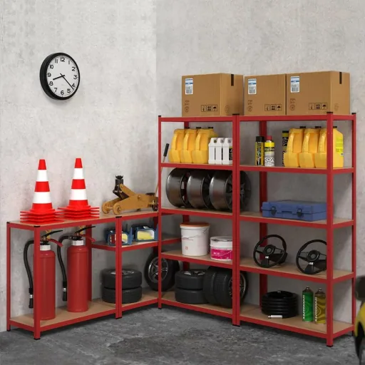 Heavy-duty shelving 180x90x40c