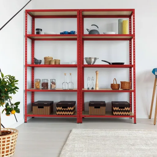 Heavy-duty shelving 180x90x40c