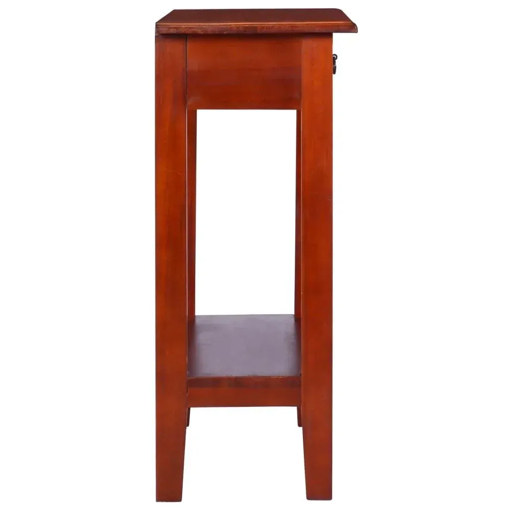 Wall table 60x30x75 cm solid mahogany classic brown