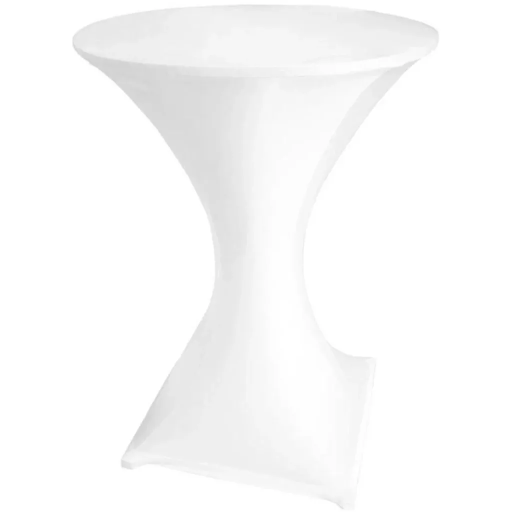 Round folding table including cover - 80 x 110 cm (ø x H) - White