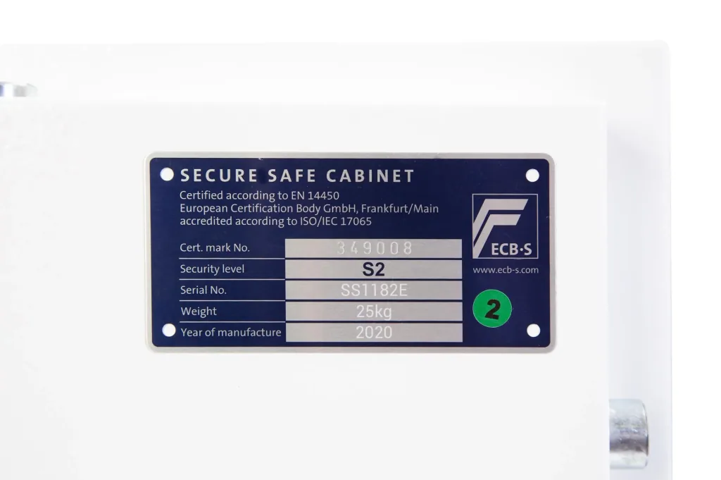 Security safe Fortress size 2 S2 with electronic lock