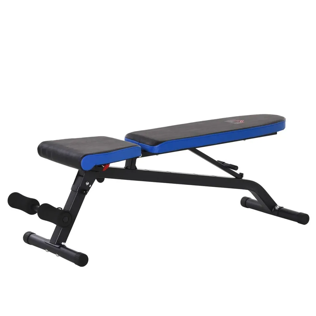 Sit-up bench abdominal trainer with training ropes training bench for home gym multifunctional adjustable & foldable 1