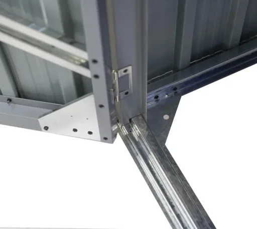 Westmann Metalen vuilnisbakkenbox 2-vaks antraciet/lichtgrijs, 101x158x134 cm