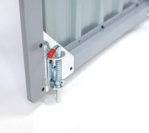 Westmann Metalen vuilnisbakkenbox 2-vaks antraciet/lichtgrijs, 101x158x134 cm