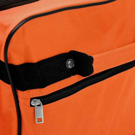 XXL travel bag with trolley function orange 160 L