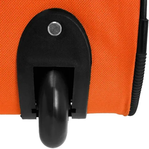 XXL travel bag with trolley function orange 160 L