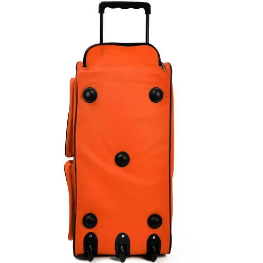 XXL travel bag with trolley function orange 160 L
