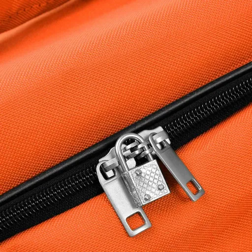 XXL travel bag with trolley function orange 160 L