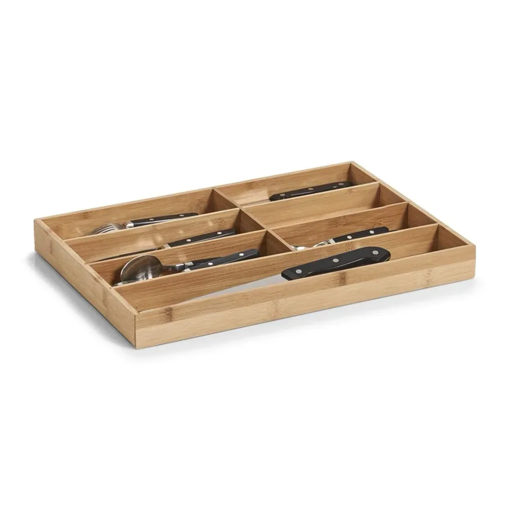 Cutlery tray, bamboo