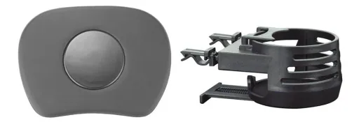 Car pad, black, including cup holder
