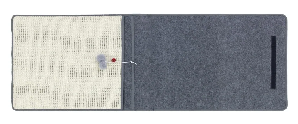 Cat scratching mat, anthracite/beige, 128 x 45 cm