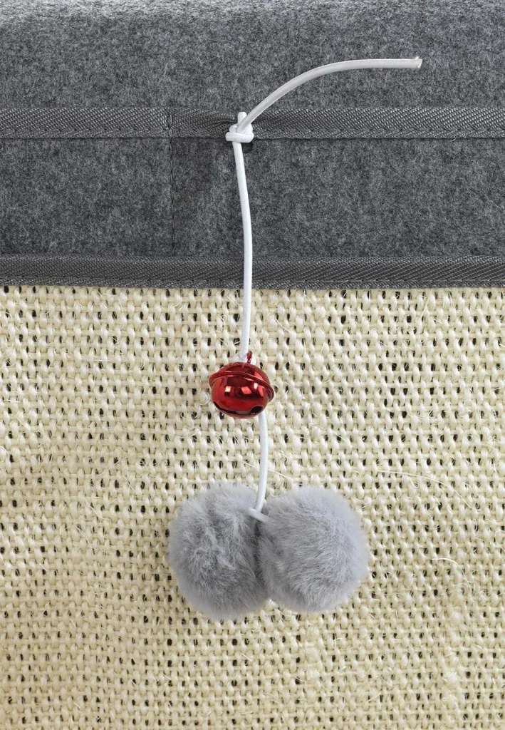 Cat scratching mat, anthracite/beige, 128 x 45 cm