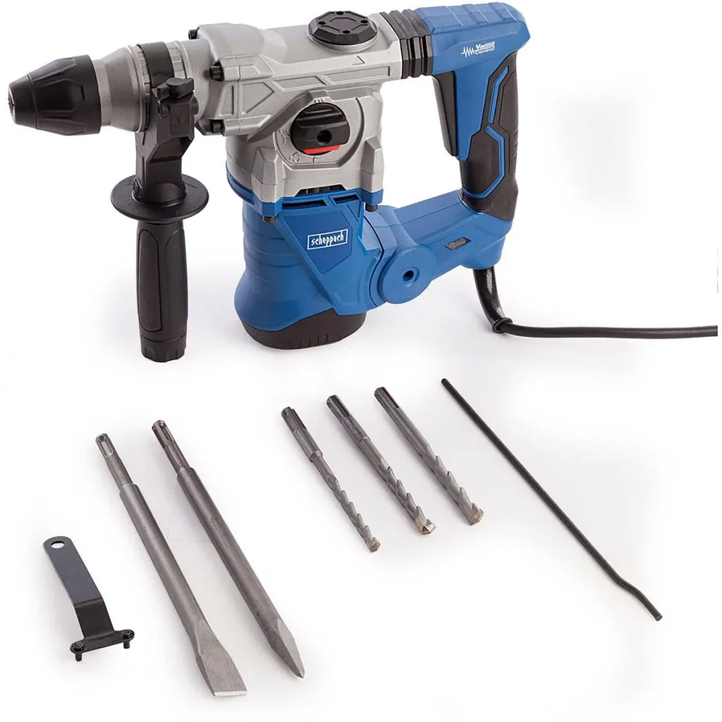 Hammer drill DH1300PLUS - 1250 W | 5J | Incl. case, chisel, and drill bit
