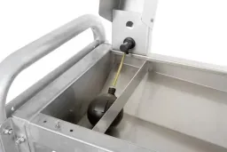 Trough drinker made of stainless steel with wall bracket, 190 cm
