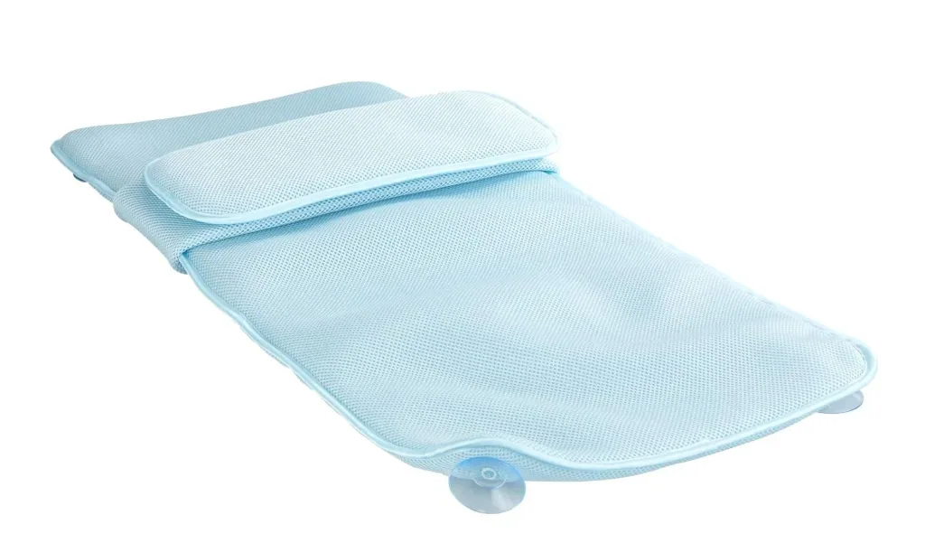 Bath mat with pillow