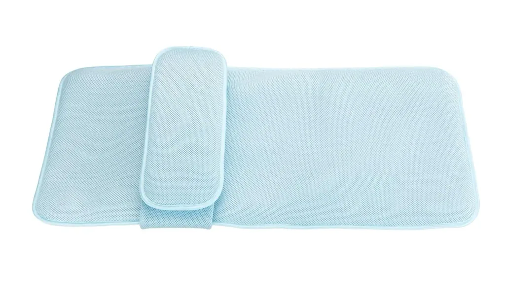 Bath mat with pillow