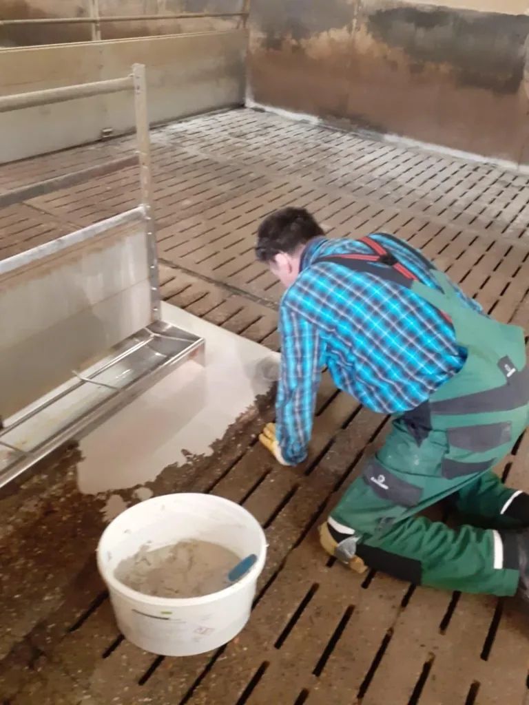 Two-component epoxy renovation mortar