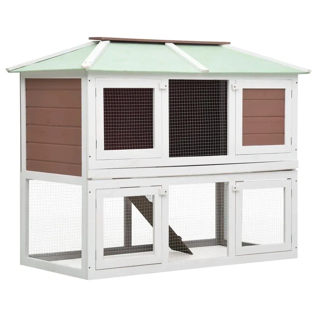Rabbit hutch, two floors wood