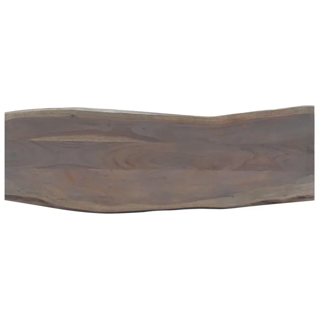 Wall table 115x35x76 cm solid acacia wood and grey iron