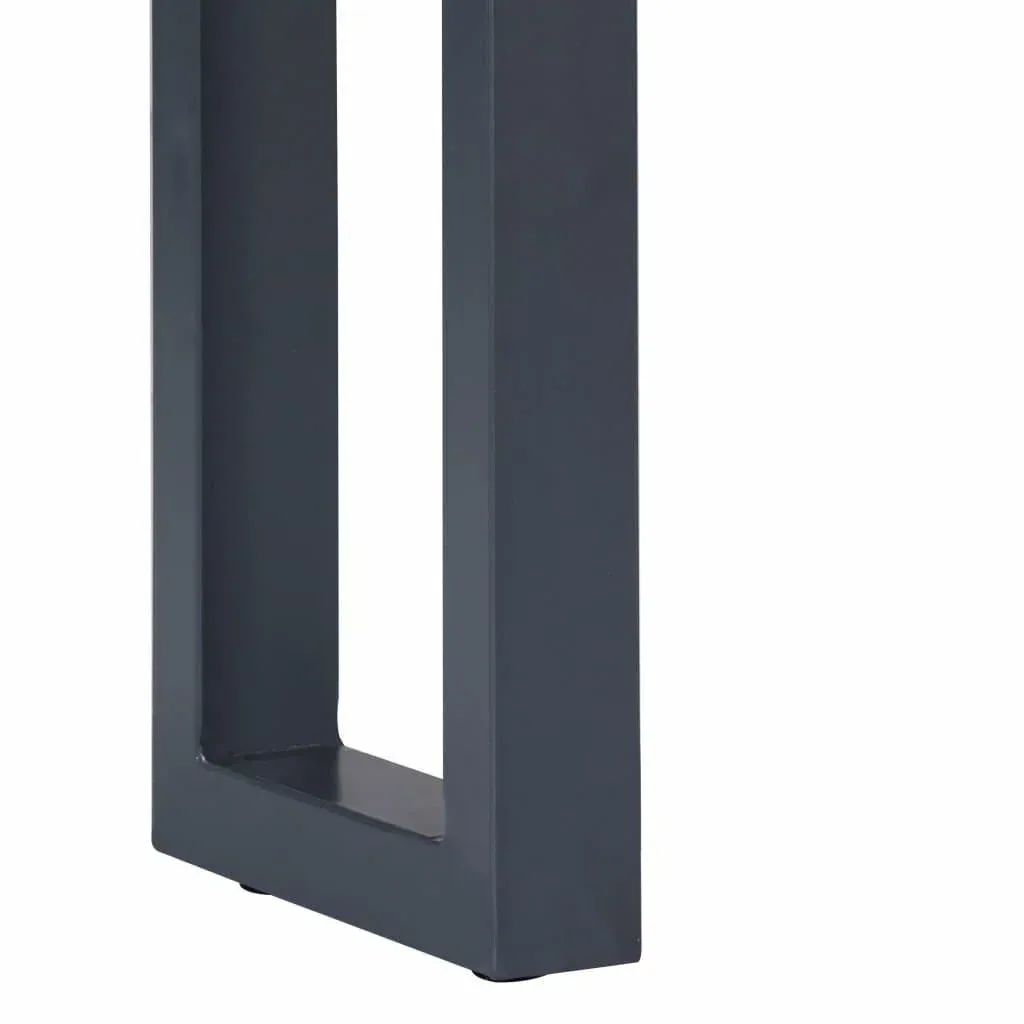 Wall table 115x35x76 cm solid acacia wood and grey iron
