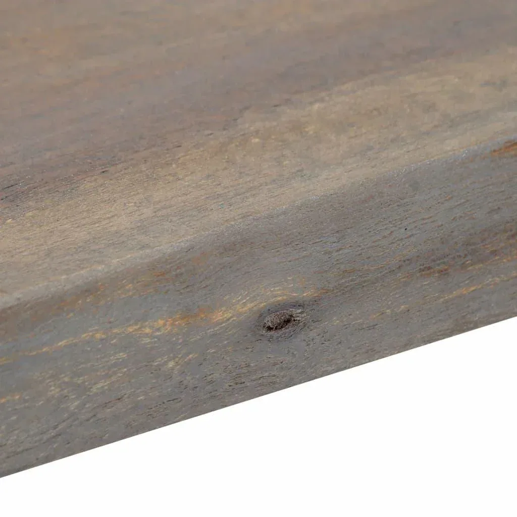 Wall table 115x35x76 cm solid acacia wood and grey iron