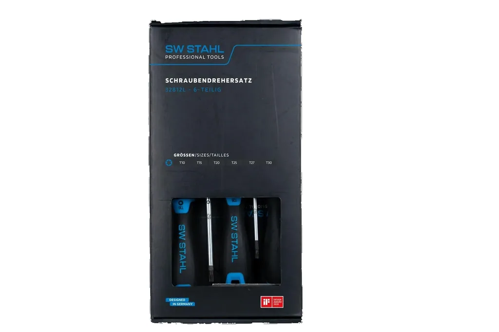 Screwdriver set, T-profile, 6 pieces