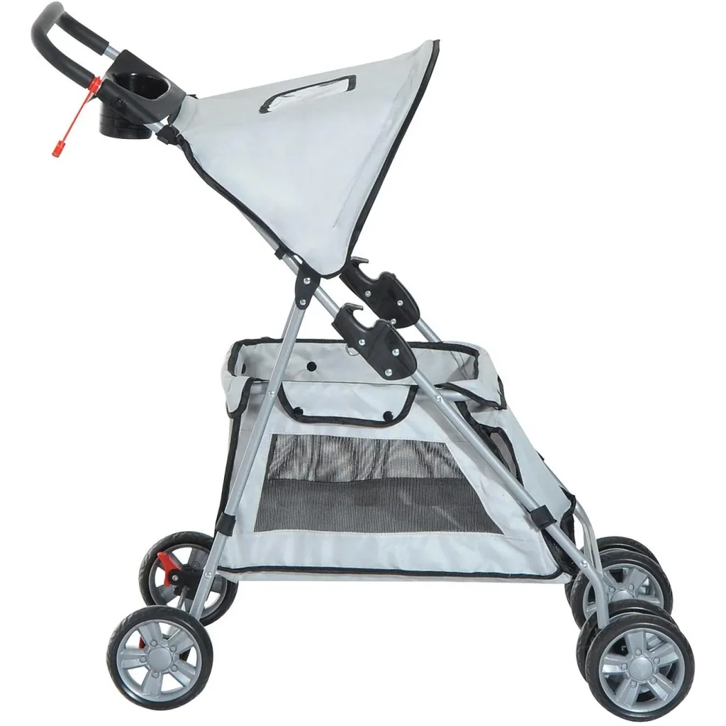 Dog buggy with sunroof steel grey