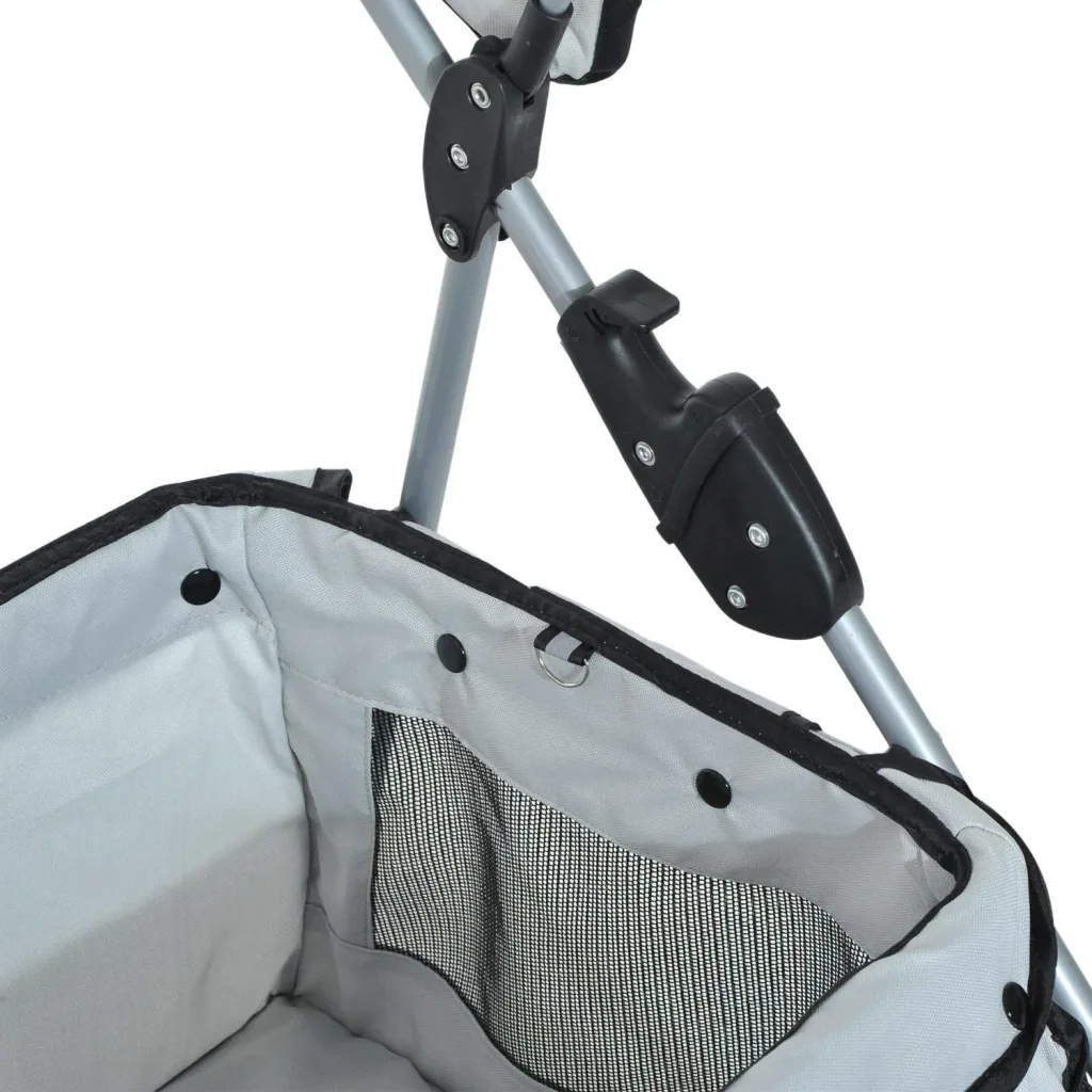 Dog buggy with sunroof steel grey