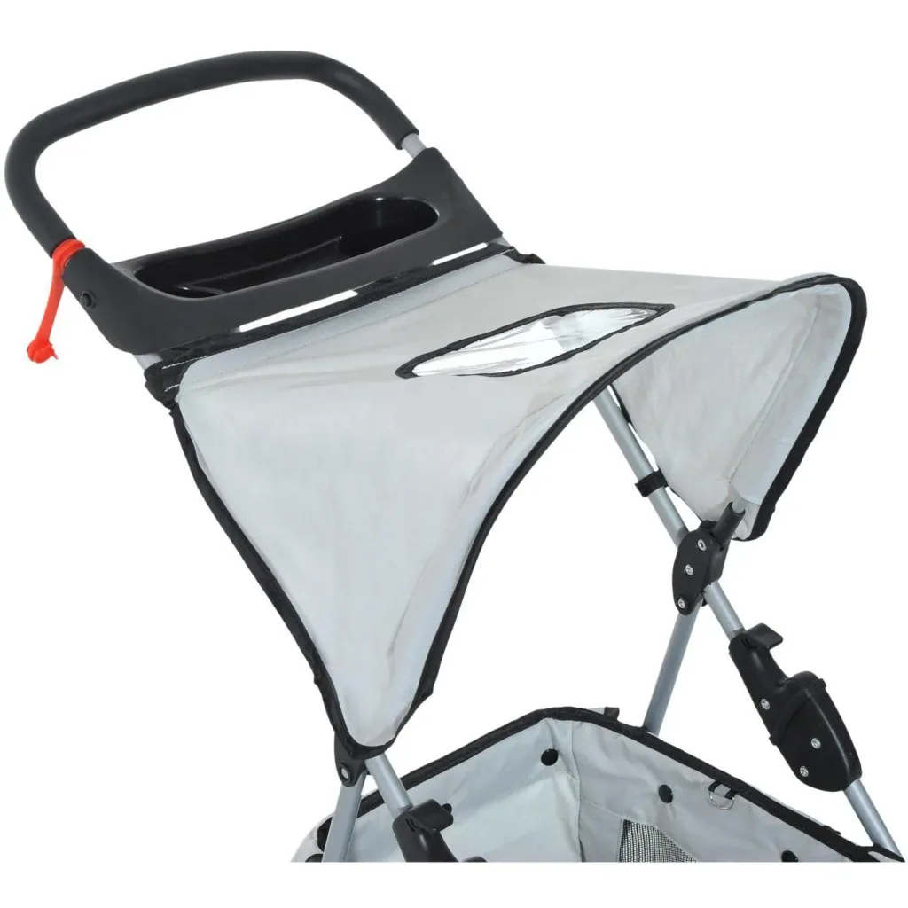 Dog buggy with sunroof steel grey