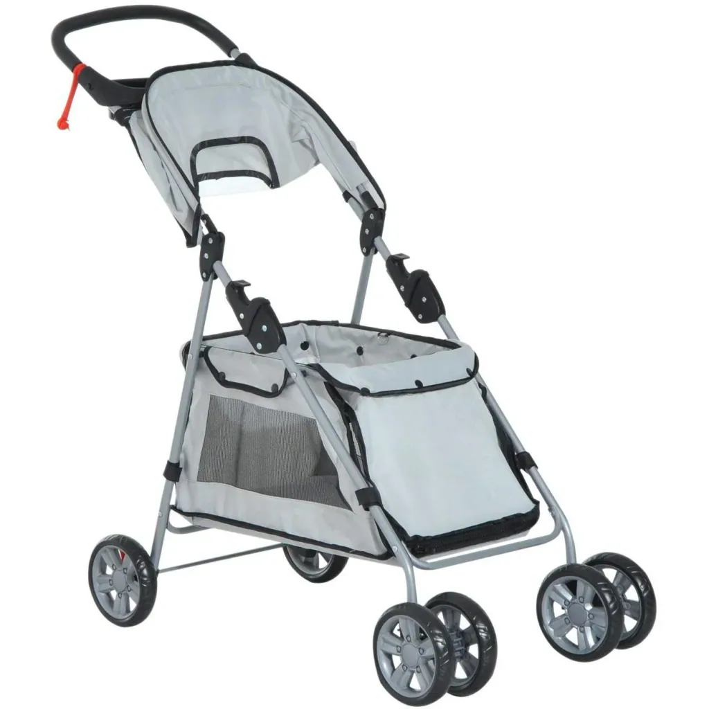 Dog buggy with sunroof steel grey
