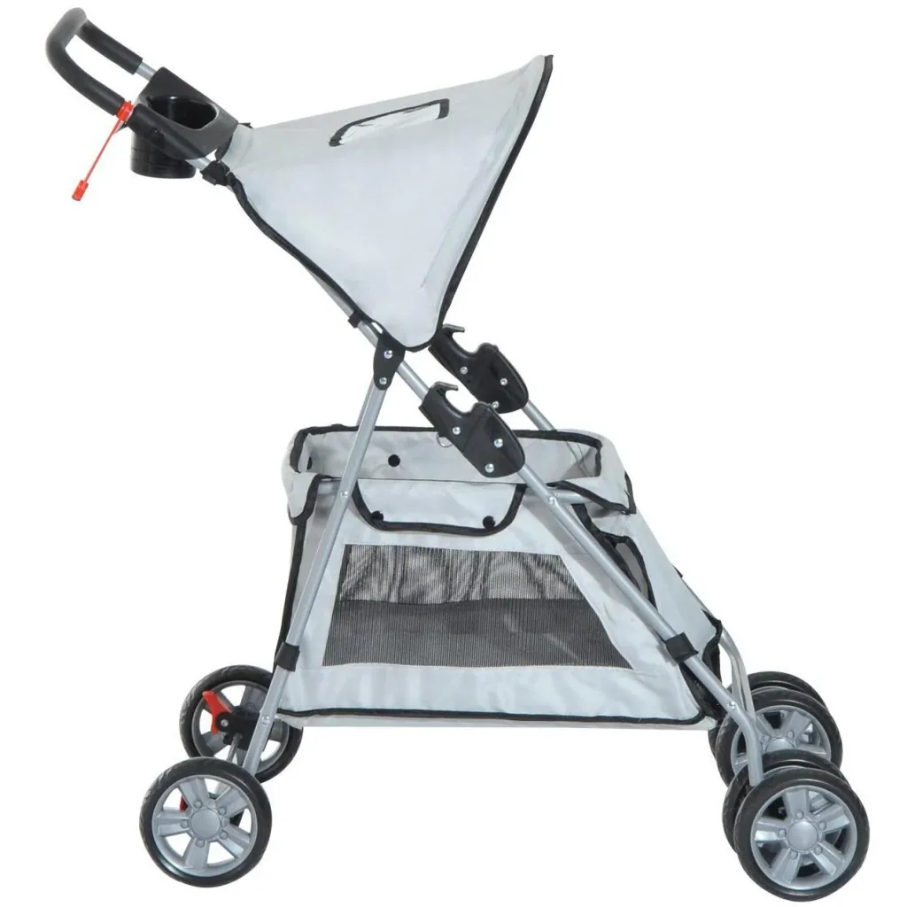 Dog buggy with sunroof steel grey