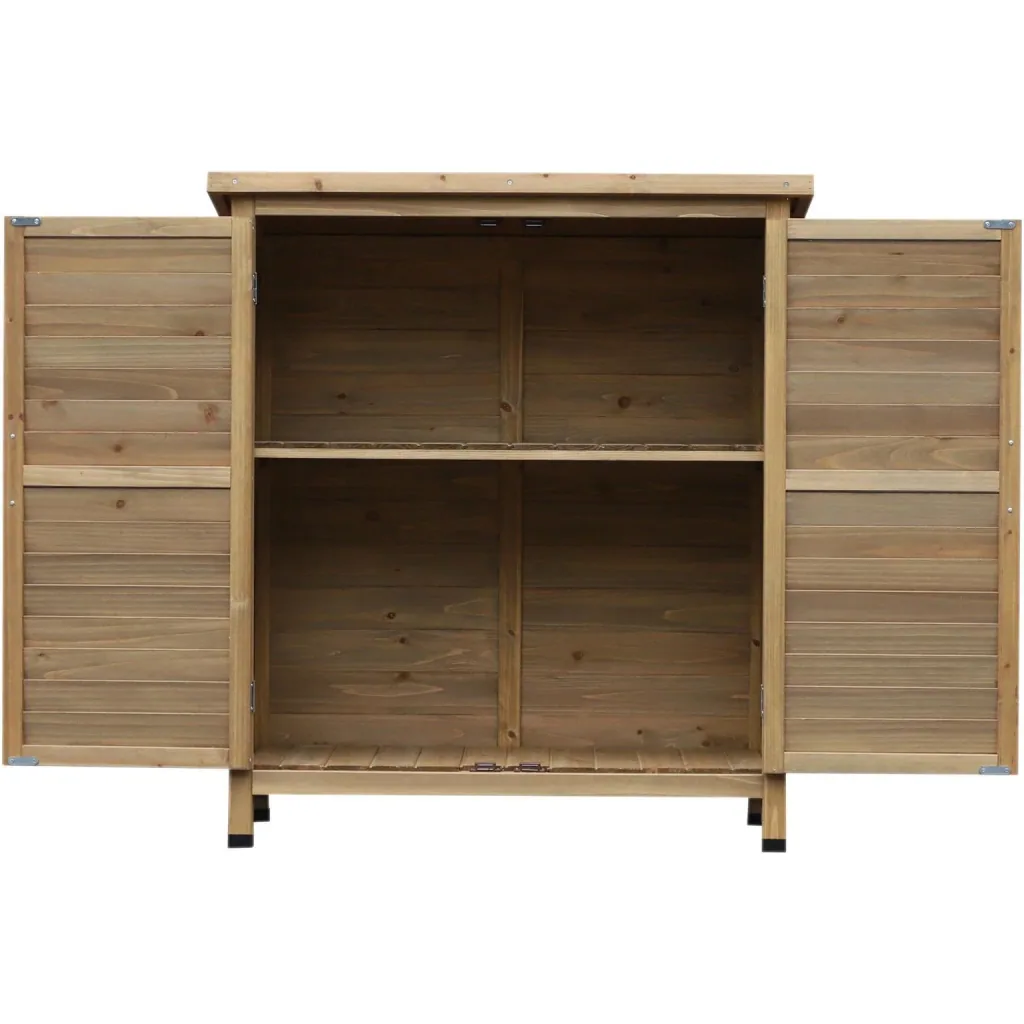 Equipment cabinet with louvre doors
