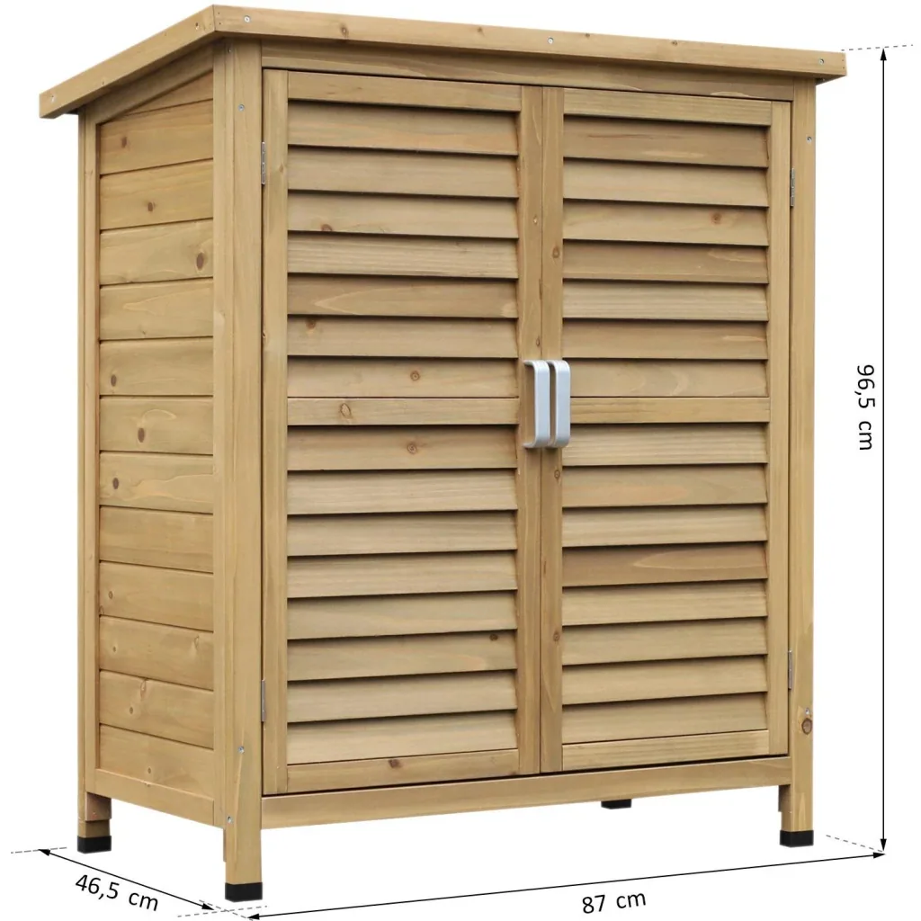 Equipment cabinet with louvre doors