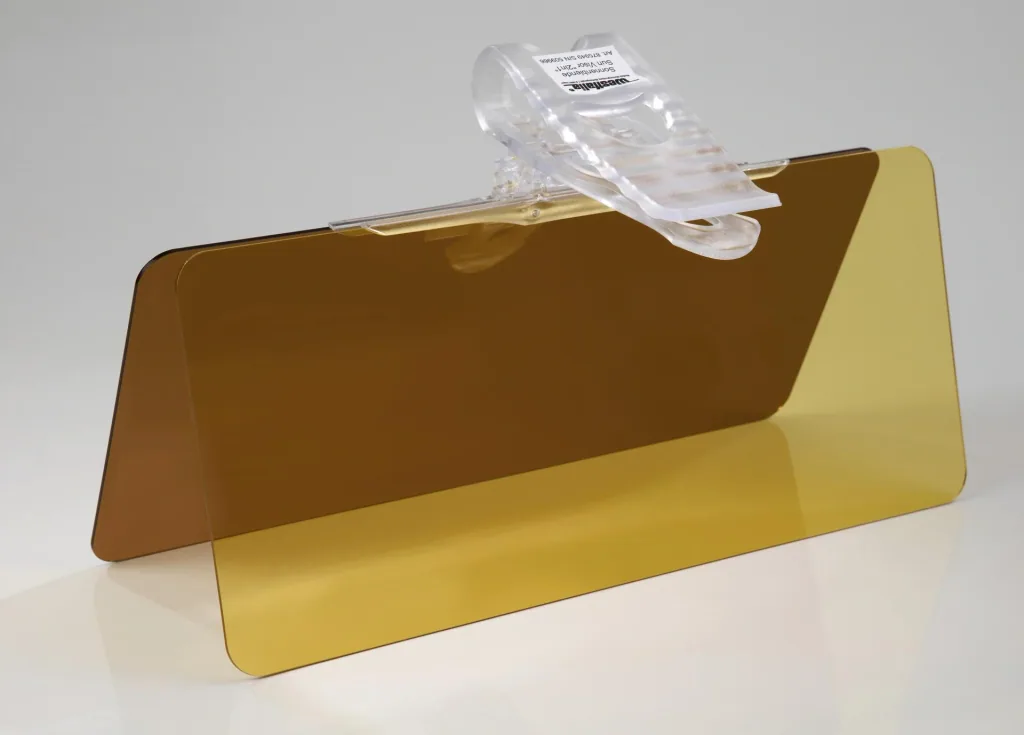 Safe View sun visor