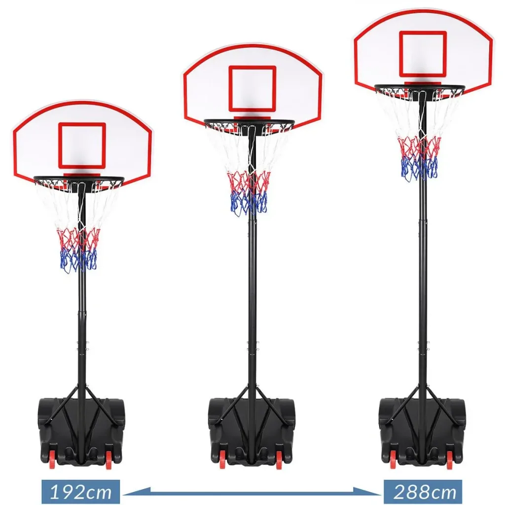 NL basketball stand adjustable in height ring height from 179-209cm