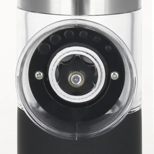 Electric tilting salt and pepper mill with ceramic grinder