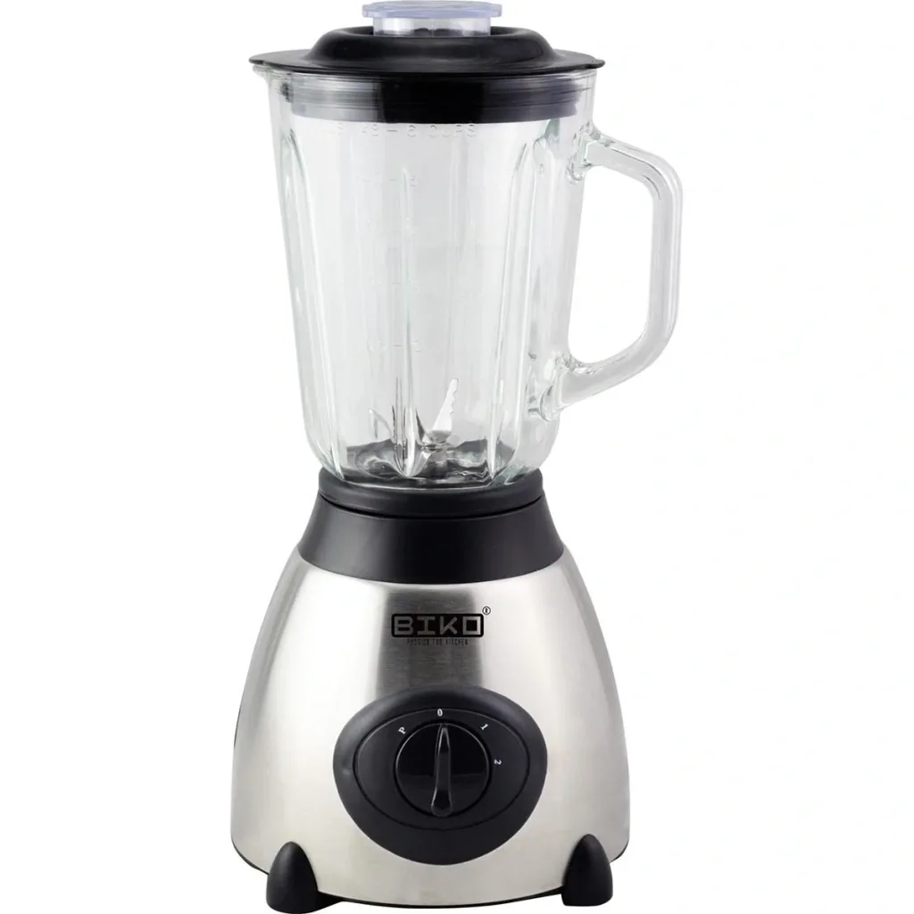 Luxury blender - with glass container - 1.5L - 500W - stainless steel
