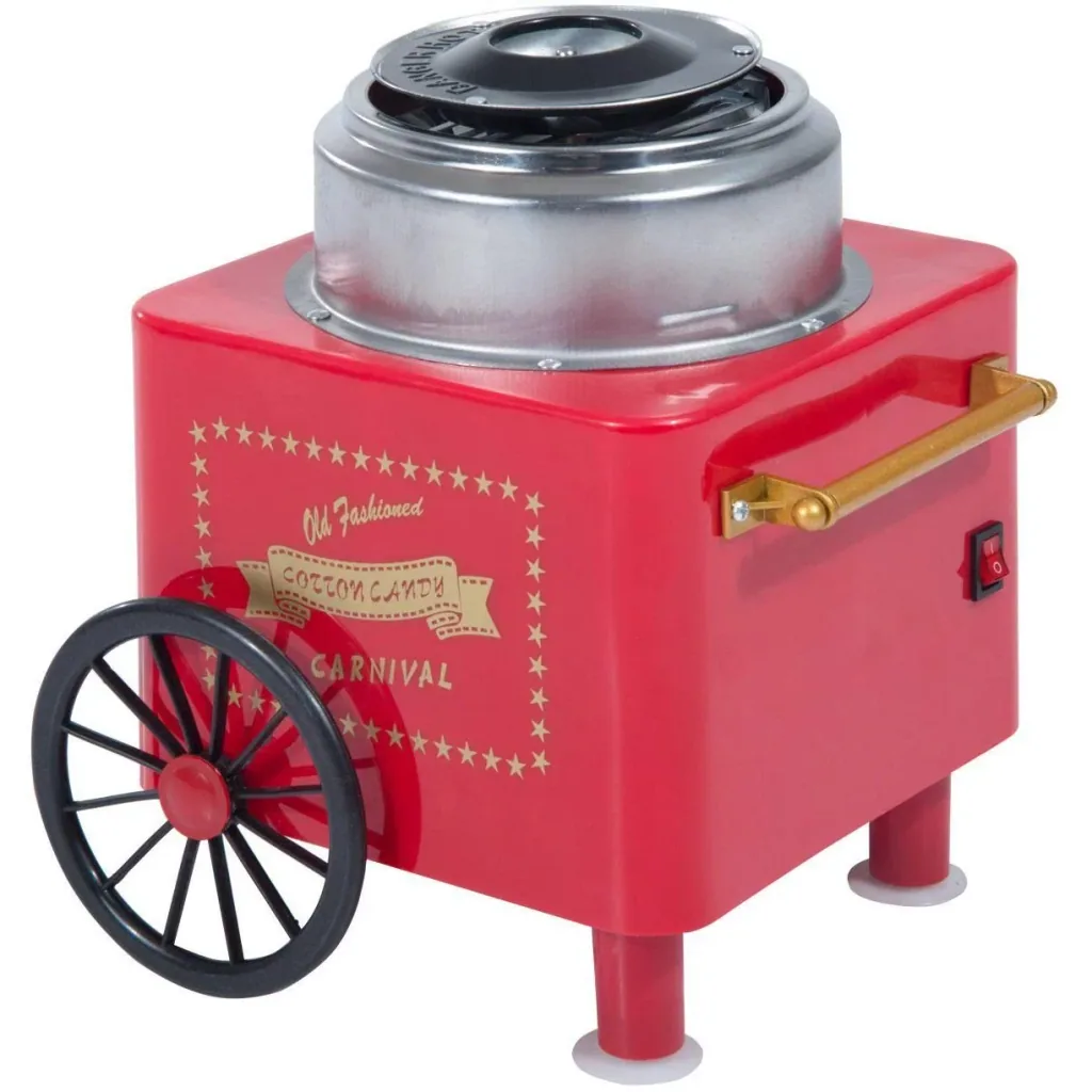 Cotton candy machine red