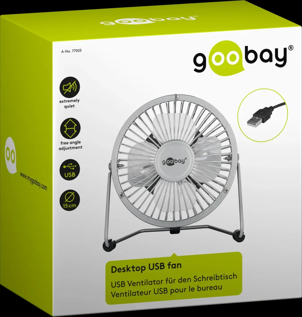 4 inch USB desk fan