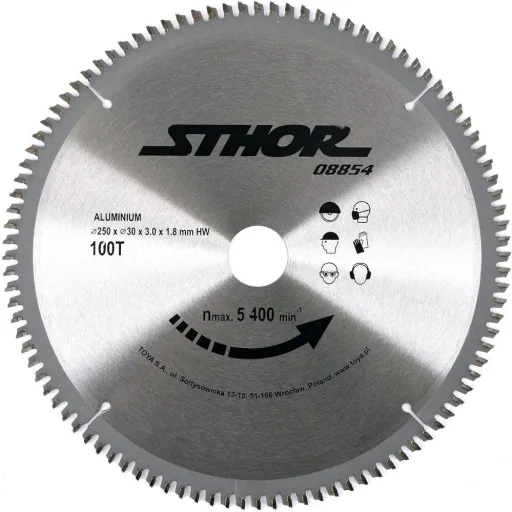 Circular saw blade - 100T - Diameter 30mm - Circumference 250mm