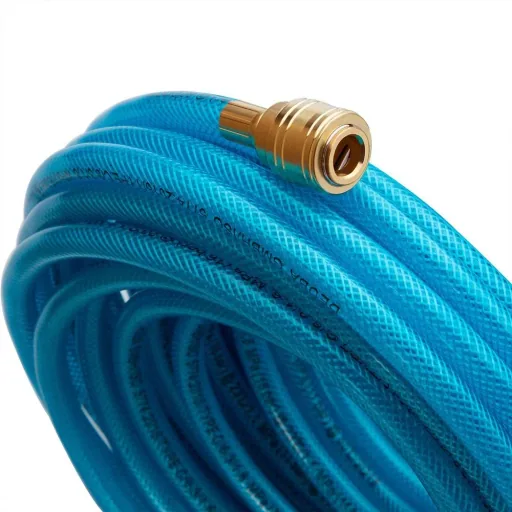 Compressed air hose with quick coupling and plug, 10 m