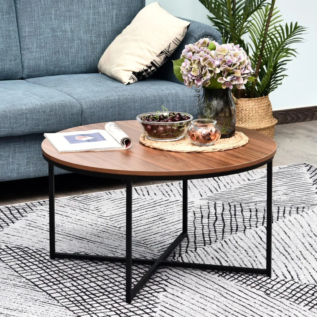 Side table, brown