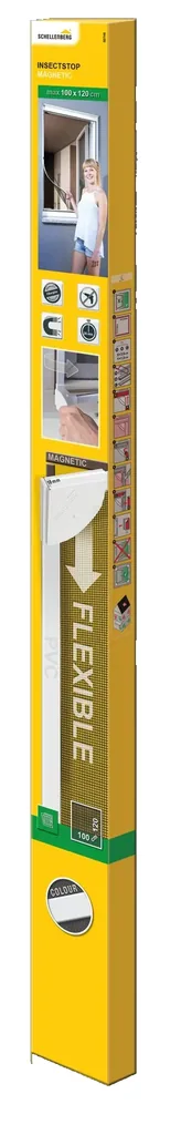 Insect screen magnetic frame 100 x 120 cm, white