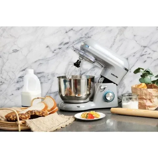 Powerful food processor - 1500W - 6L - stainless steel