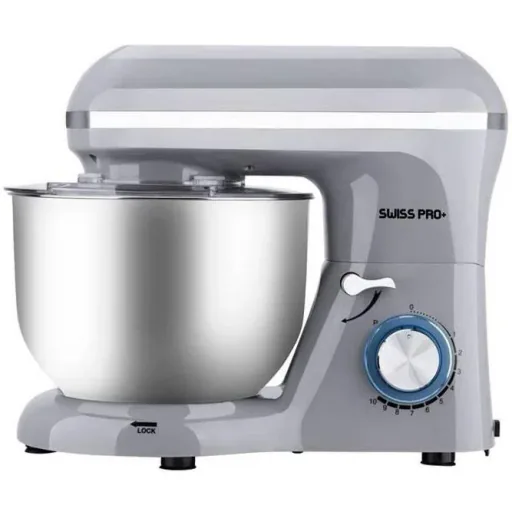 Powerful food processor - 1500W - 6L - stainless steel