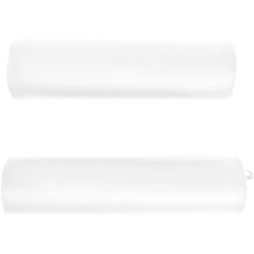 Folding massage table 10 cm thick with 2 neck rolls oval white
