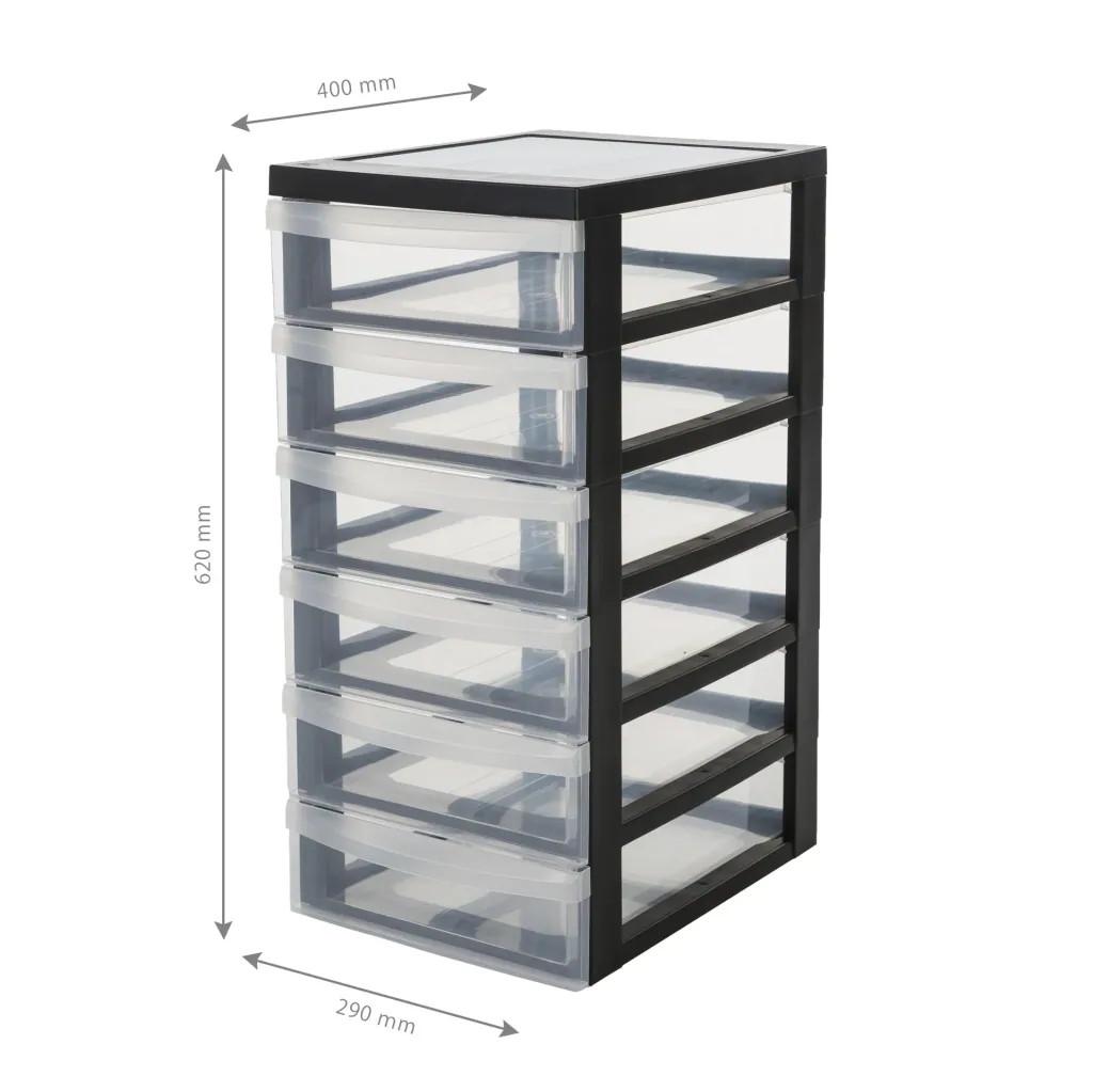 Mobile container DC-361 with 6 flat drawers