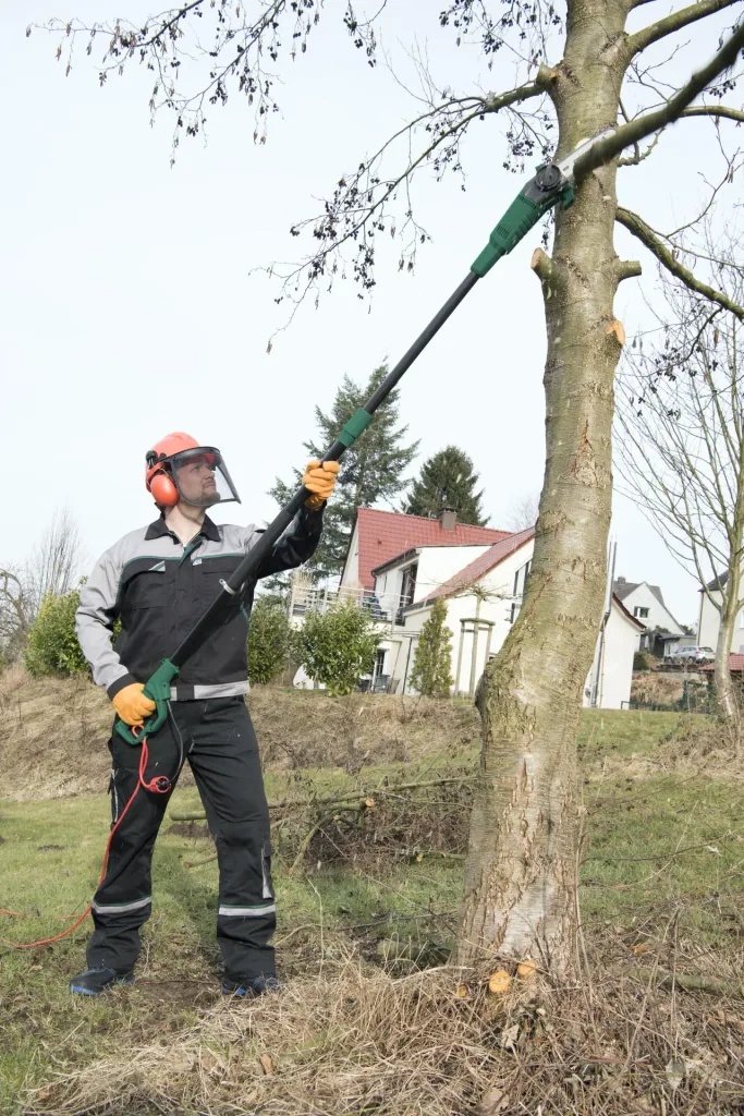 Electric pole pruner GM 7124 set - with spare saw chain and shoulder strap