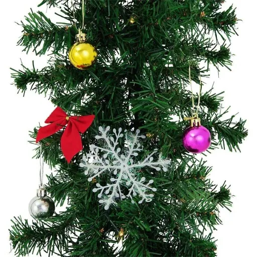 Christmas garland 5m with 80 LEDs including decoration for indoors & outdoors