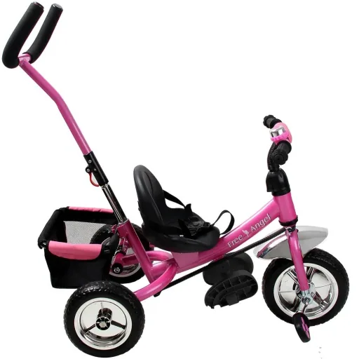 Children's Tricycle Angel - Metal - Handlebar - Pink